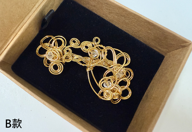 纍花絲瑬金系列-繁花典雅胸針